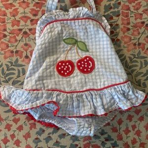 Little English cherry swimsuit